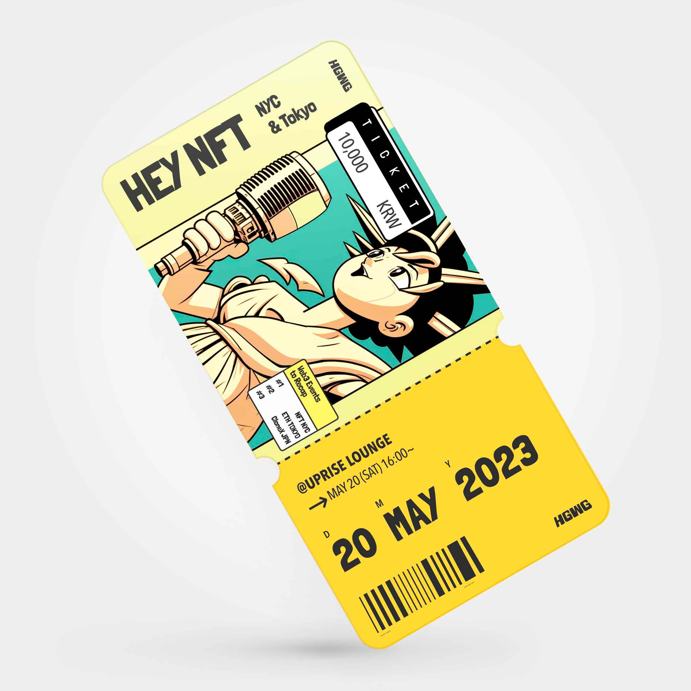 Hey NFT : NYC & Tokyo Ticket