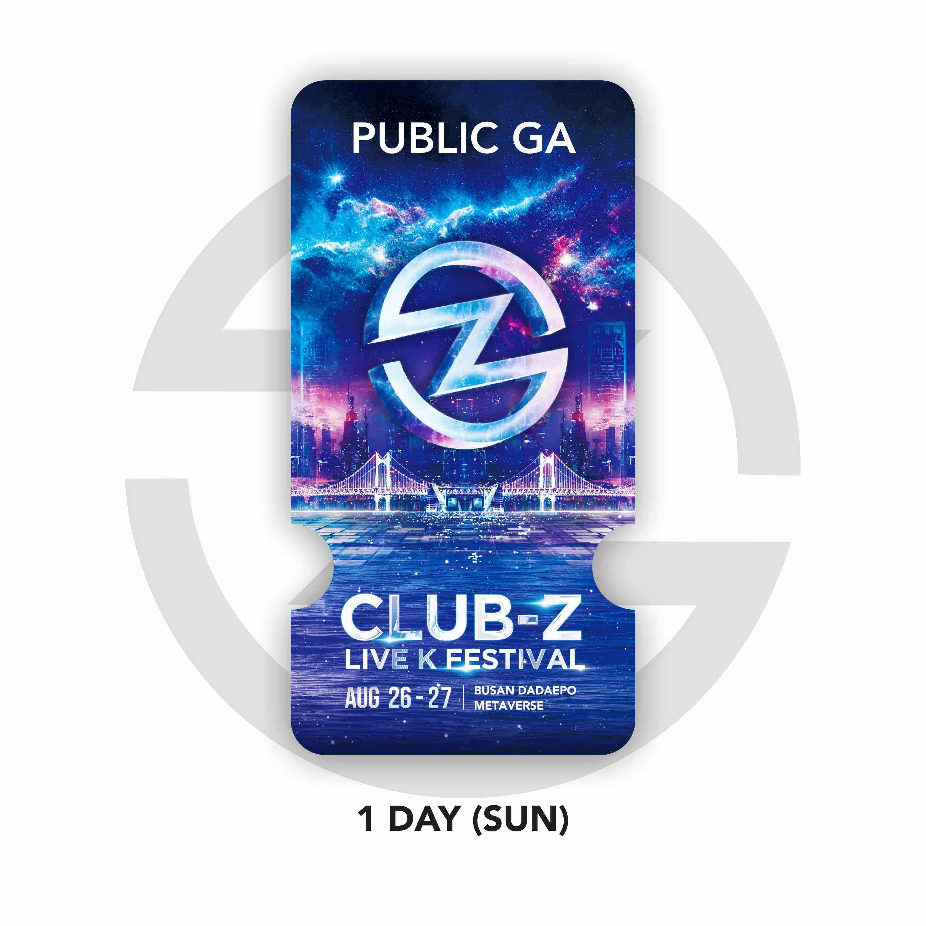 2023 CLUB-Z LIVE K Festival - 1 Day(SUN) NFT Ticket